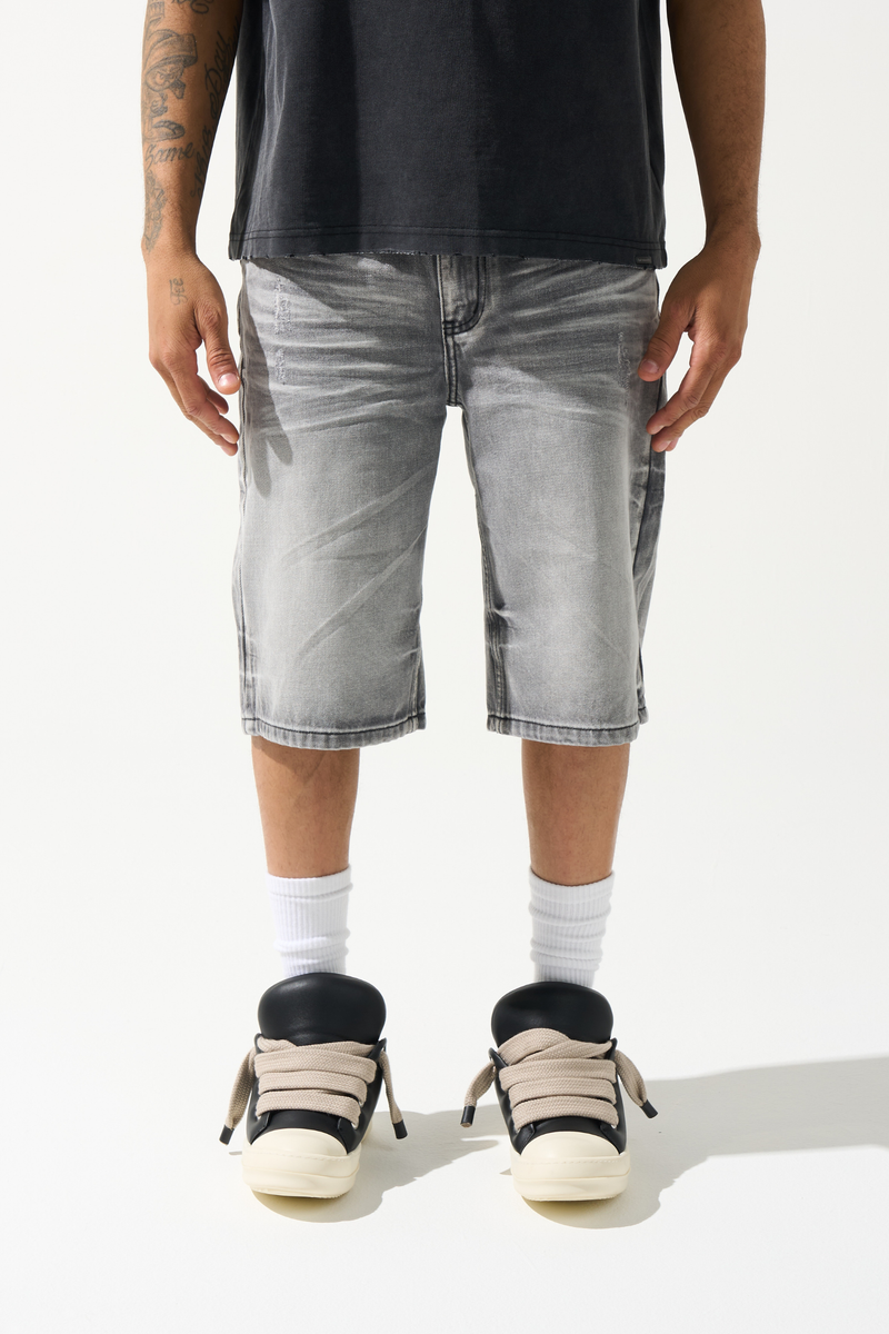 Serenede “Titan” Grey Denim Shorts