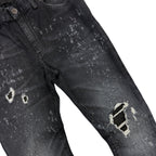 RH45 London “Aspen” Leather Detail Jeans