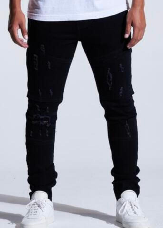 Crysp Atlantic Schwarze Slim-Fit Jeans (024)