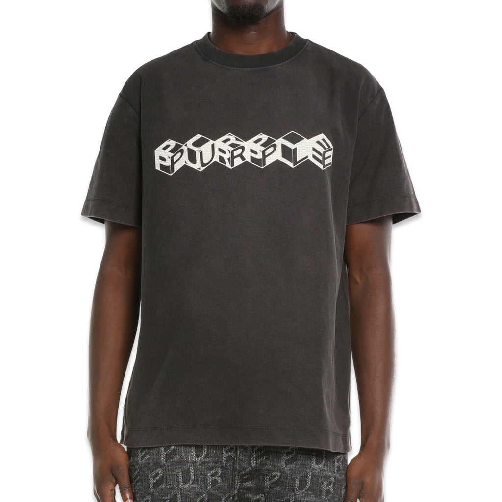 Purple Brand “Monogram” Black Wash S/S Tee