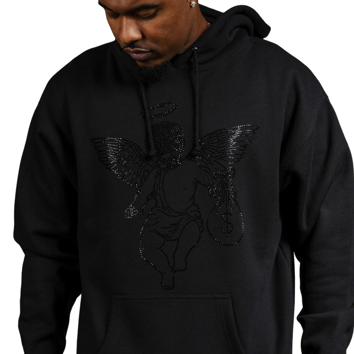 Hasta Muerte „Angel“ Strass-Kapuzenpullover
