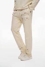 TRNCHS Diamond Cream Jogging Set