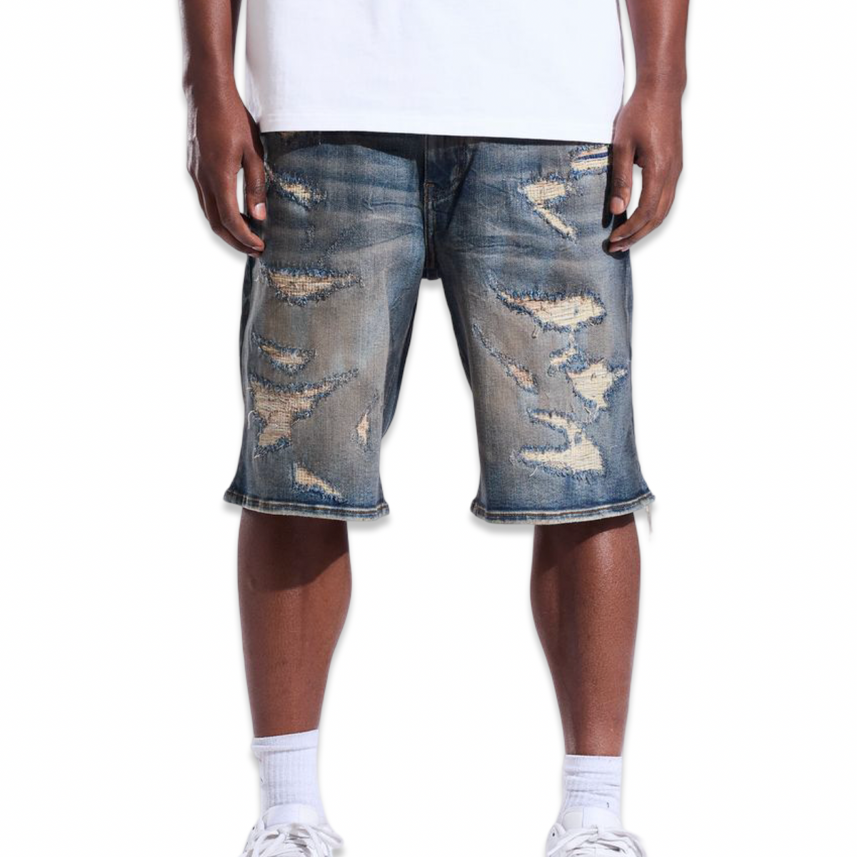 Crysp Cena Indigo Shorts (022)