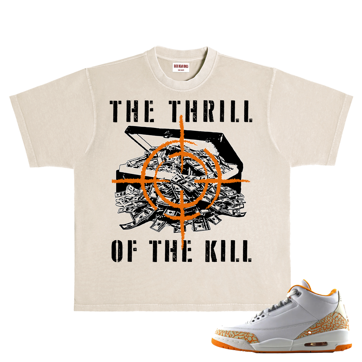 Rich Idols “The Thrill” Tan Tee
