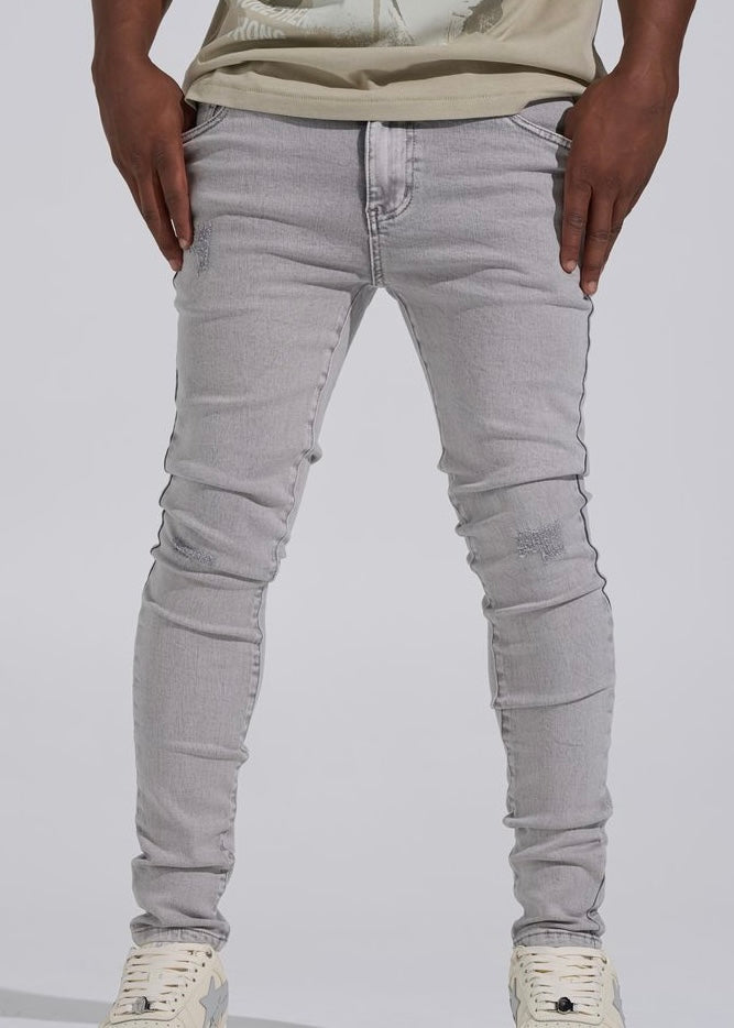 Pheelings “Silver Screen” Light Grey Skinny Jeans
