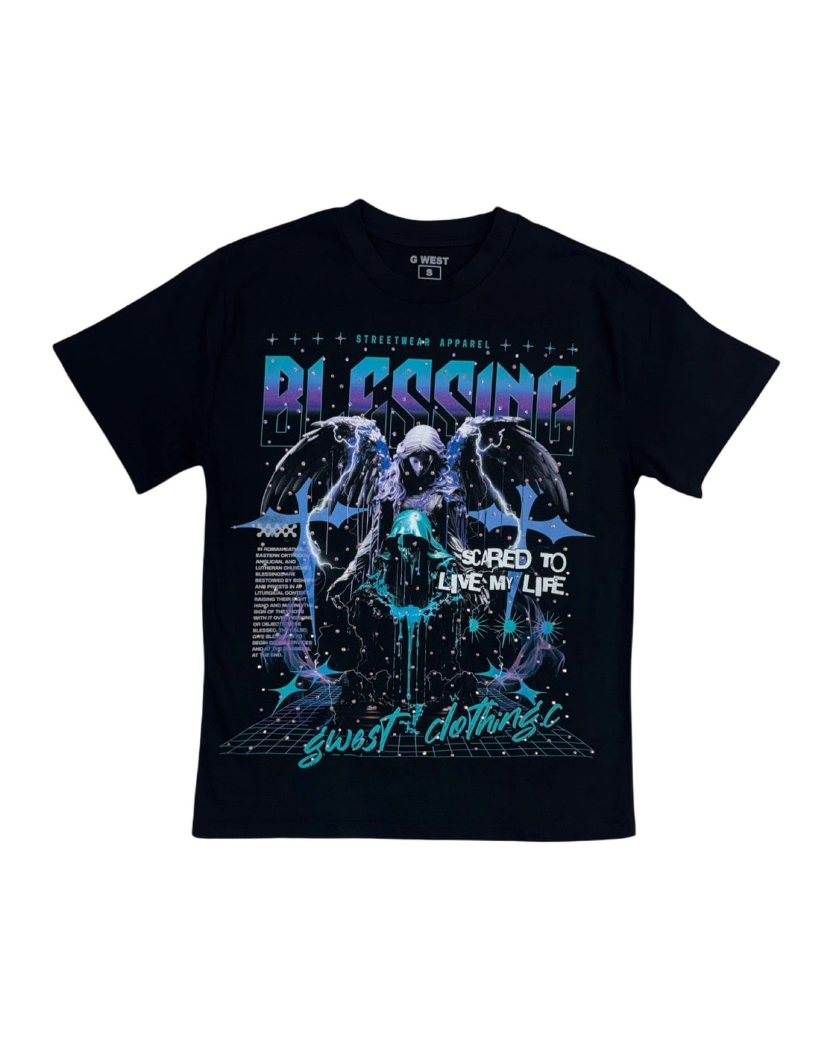 G West “Blessing” Stones Black Tee