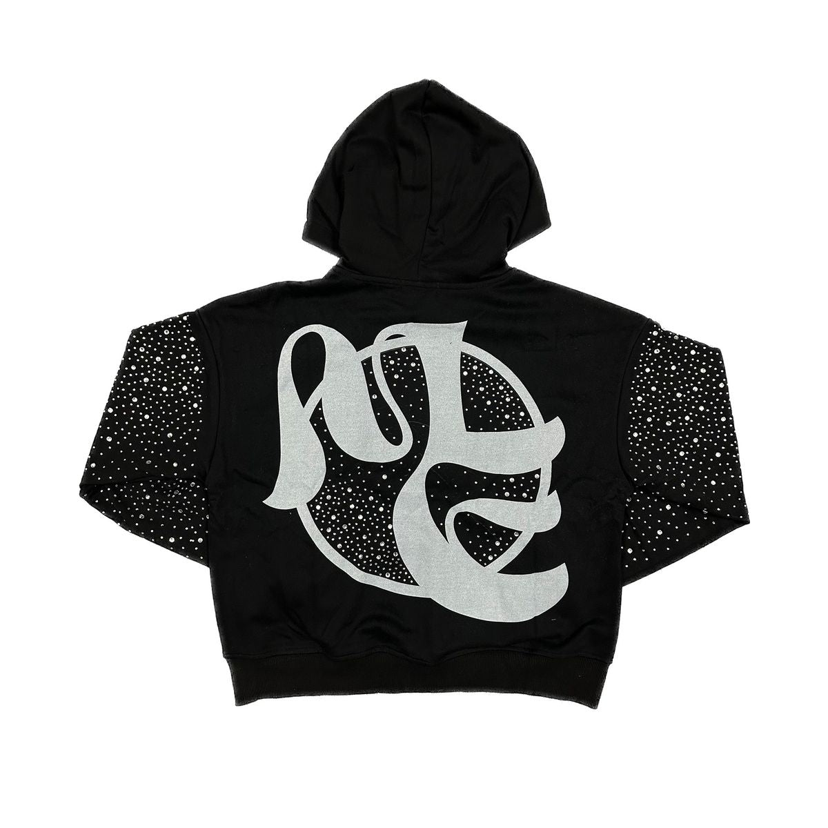 Mixed Emotion „Fallen Angels“ Strass-Kapuzenpullover