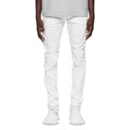 Purple Brand Destroy White Jeans