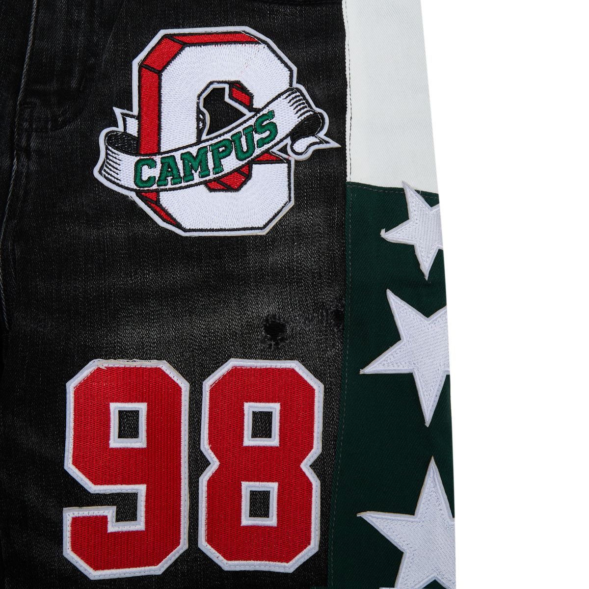 Campus “Valor” Black Denim Jorts