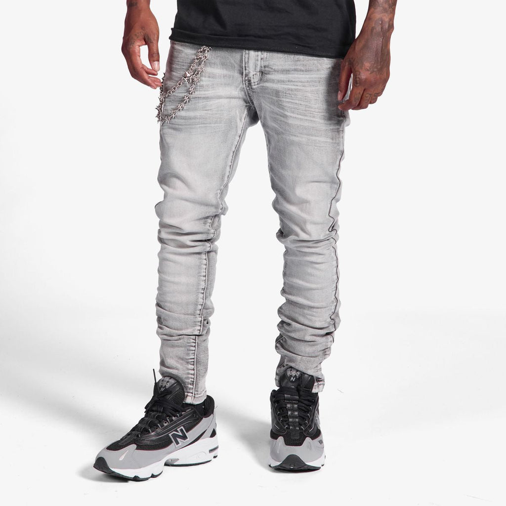 Melee “Siberia” Grey Wash Jeans