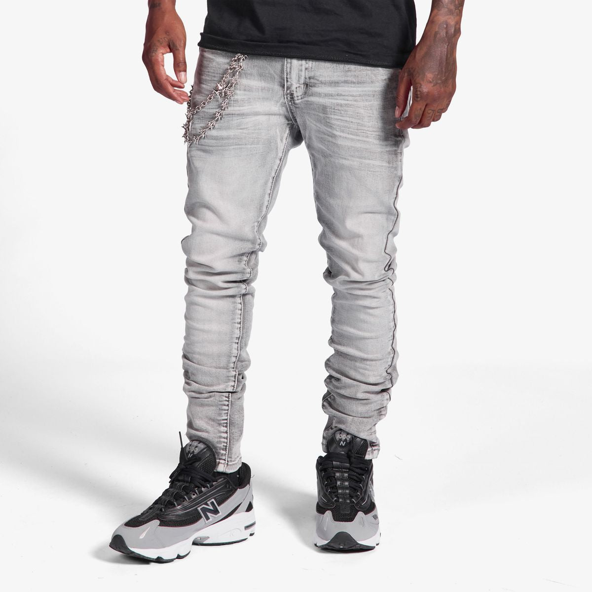 Melee “Siberia” Grey Wash Jeans