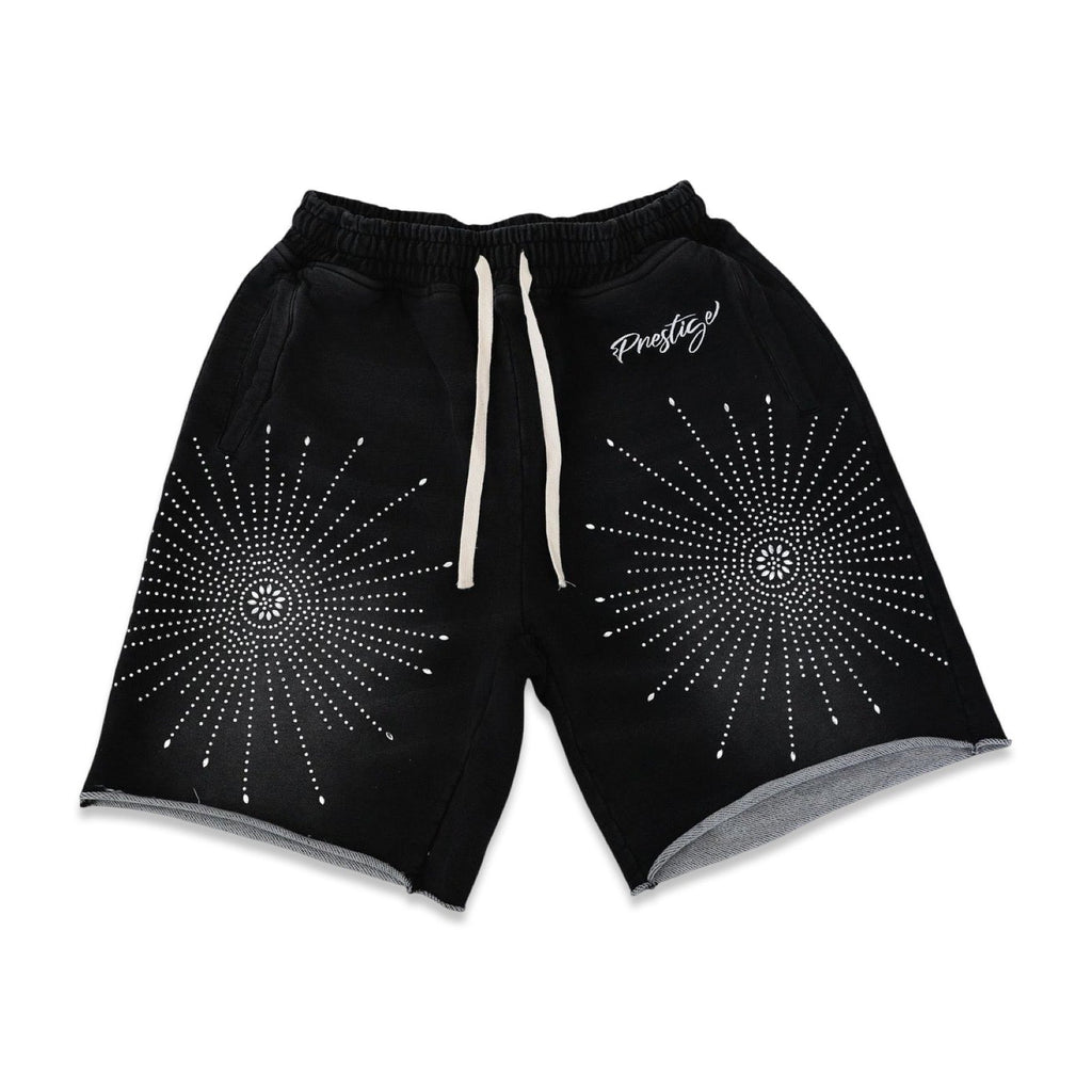 Prestige „Star Rhinestone“ Shorts in Schwarz
