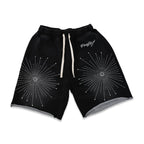 Prestige „Star Rhinestone“ Shorts in Schwarz