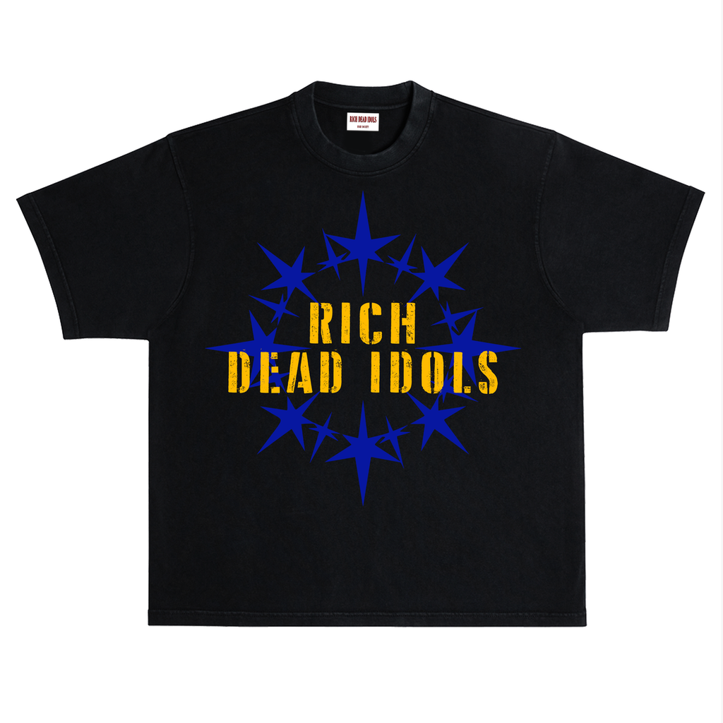 Rich Idols “Turn Pain” Black/Blue Tee
