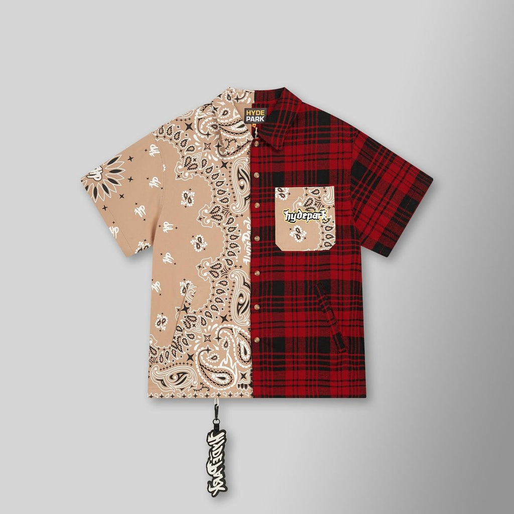 Hydepark East LA Red Button Down Shirt