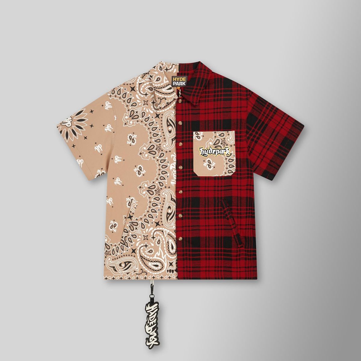Hydepark East LA Red Button Down Shirt
