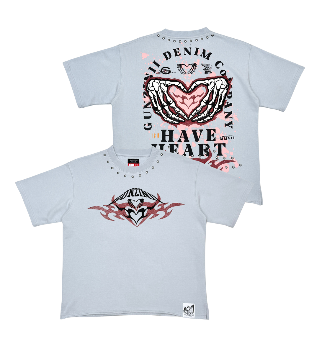 Gunzinii “Have Heart” Light Grey Tee