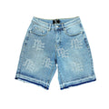 Mixed Emotion “ME” Rhinestone Denim Shorts