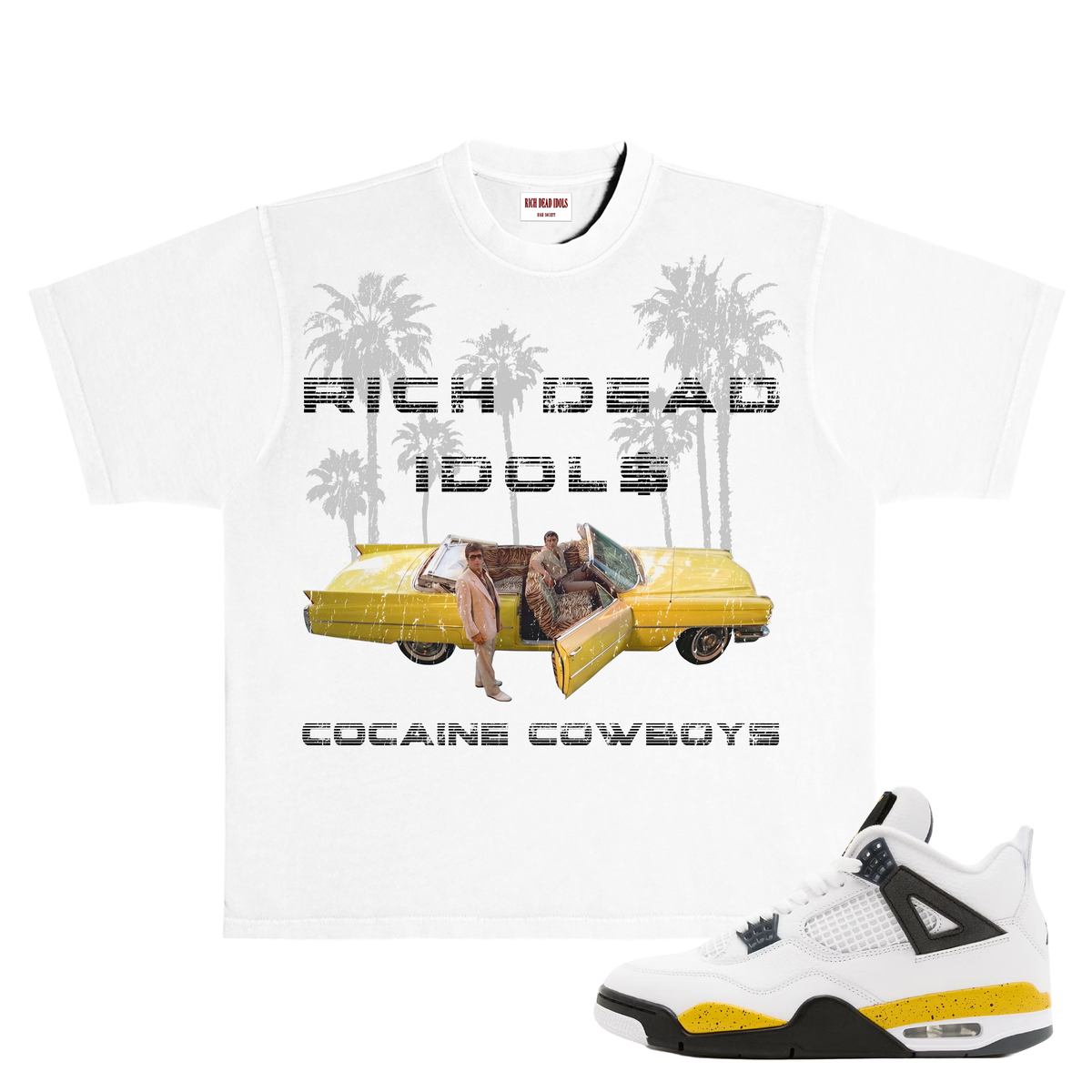 Rich Idols “Cowboys” White Tee