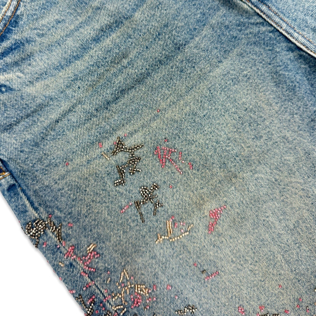 Purple Brand Bead Splatter Shorts