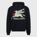 Homme Femme Pegasus Hoodie in Schwarz