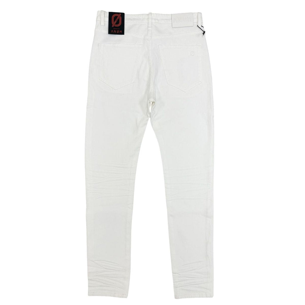 Anom “360 Skinny” White Jeans