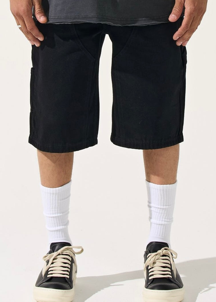 Serenede “Ink Stone” Black Denim Shorts