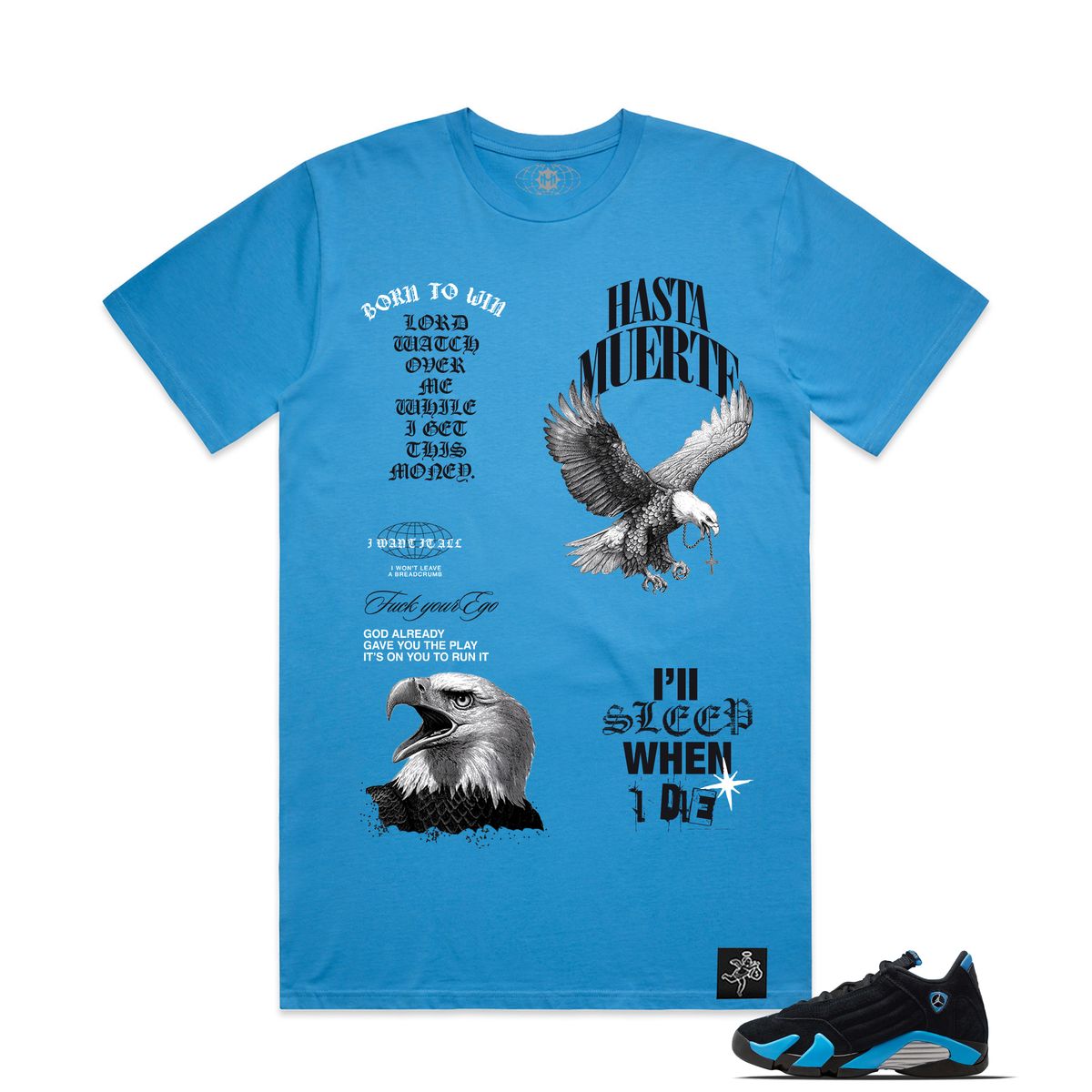 Hasta Muerte “Faithful” Arctic Blue Tee