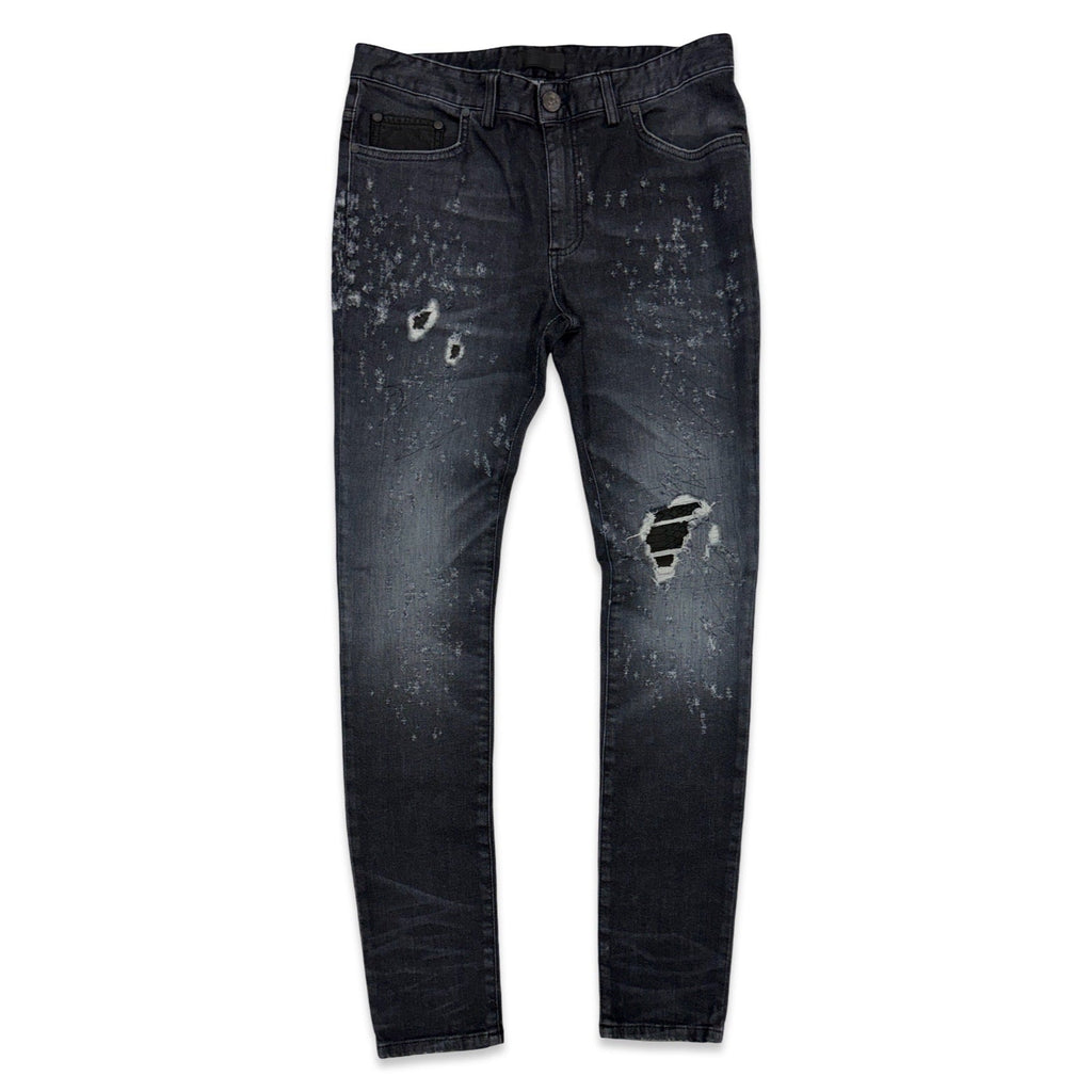 RH45 London “Aspen” Leather Detail Jeans