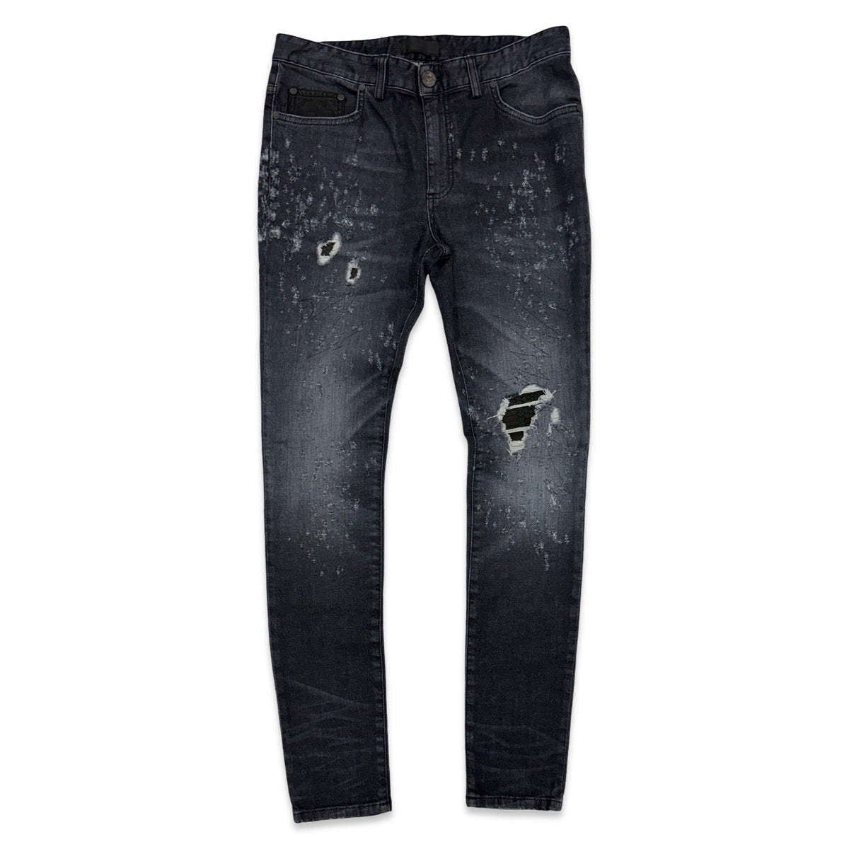 RH45 London “Aspen” Leather Detail Jeans