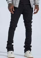 Pheelings “First Million” Rhinestone Black Stack Jeans