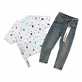 Purple Kids “Monogram” Tee/Jean Set