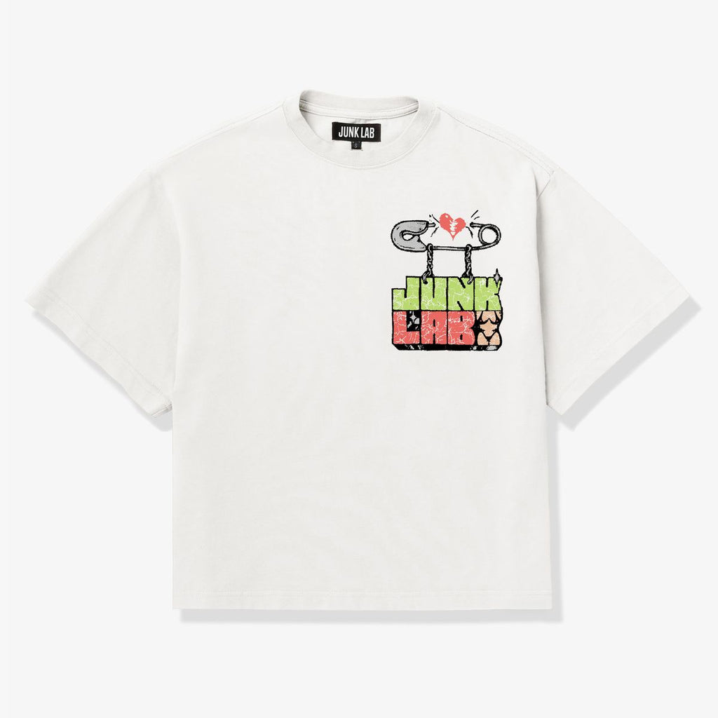 Junk Lab “Pin Punk” White Tee