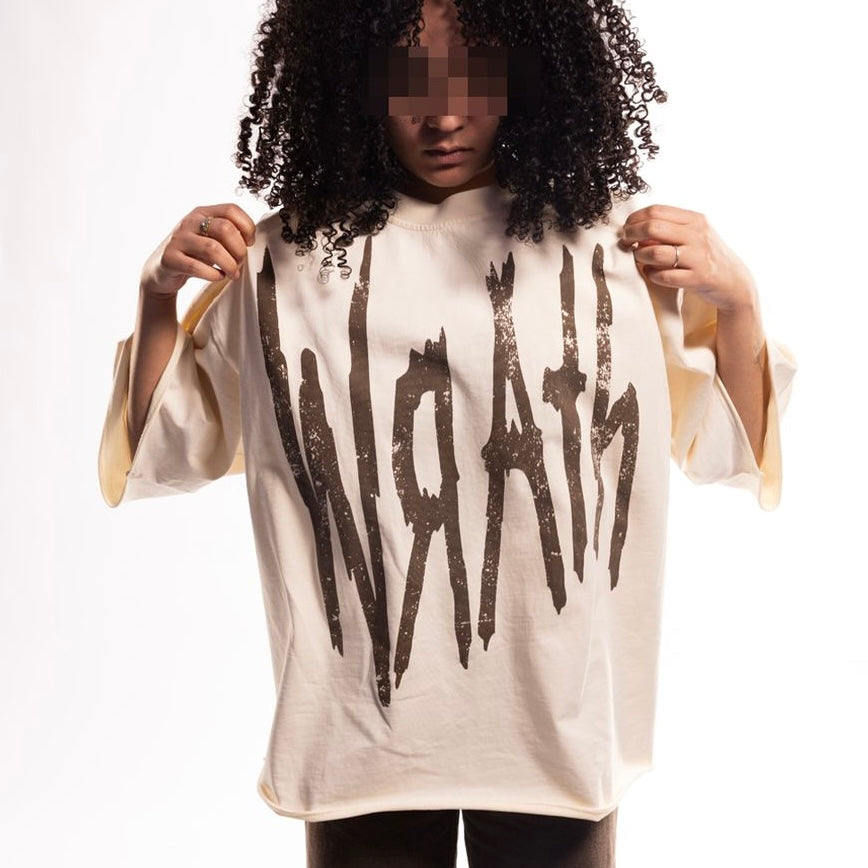 Wrathboy “7 Sins” Cream Oversized Tee