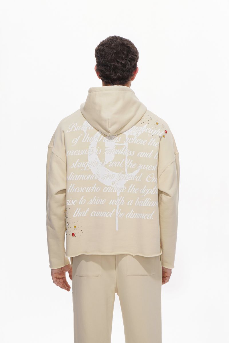 TRNCHS Diamond Cream Jogging Set