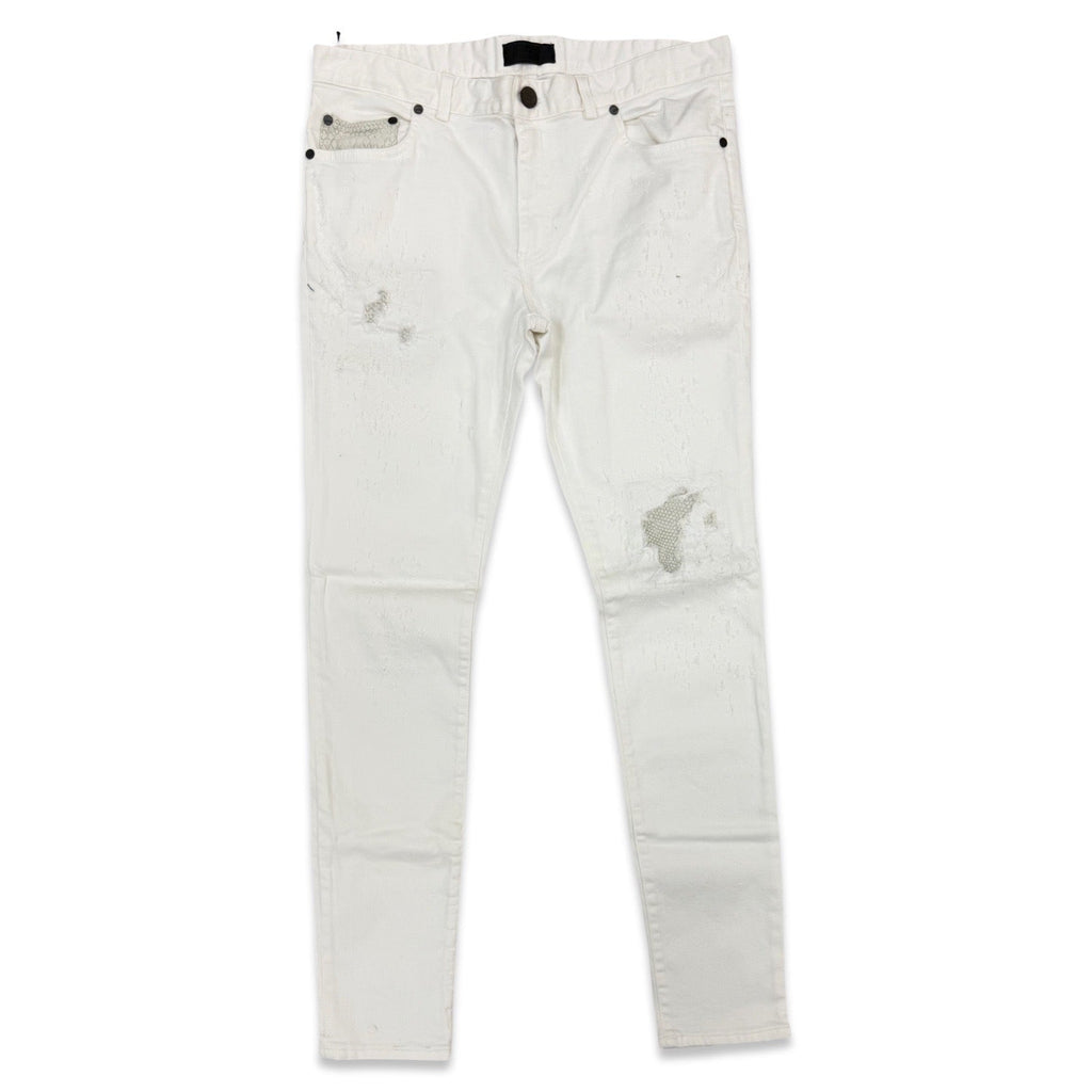RH45 London “Summit” Leather Detail Jeans