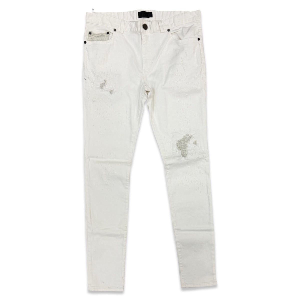 RH45 London “Summit” Leather Detail Jeans