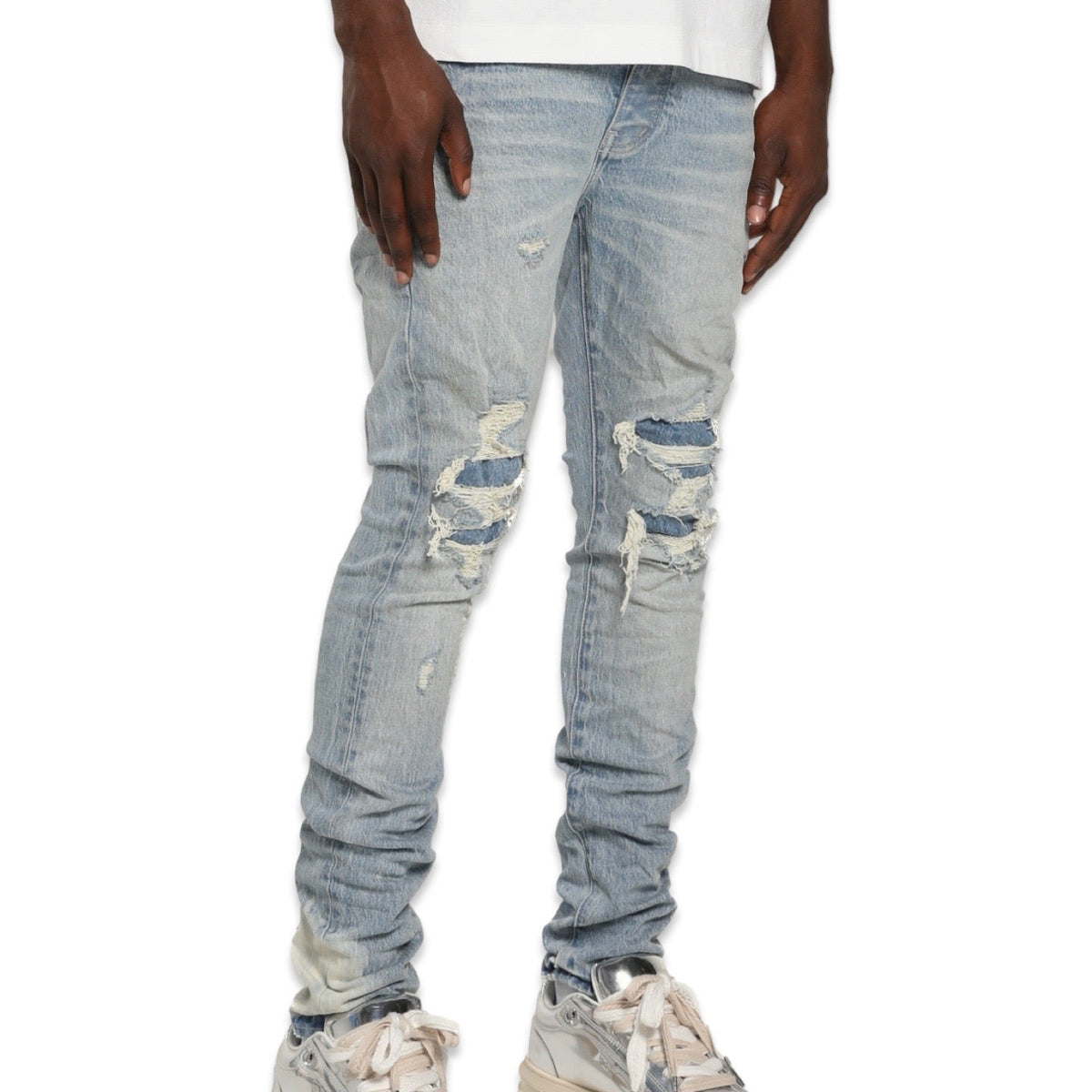 Purple Brand „Garda Repairs“-Jeans