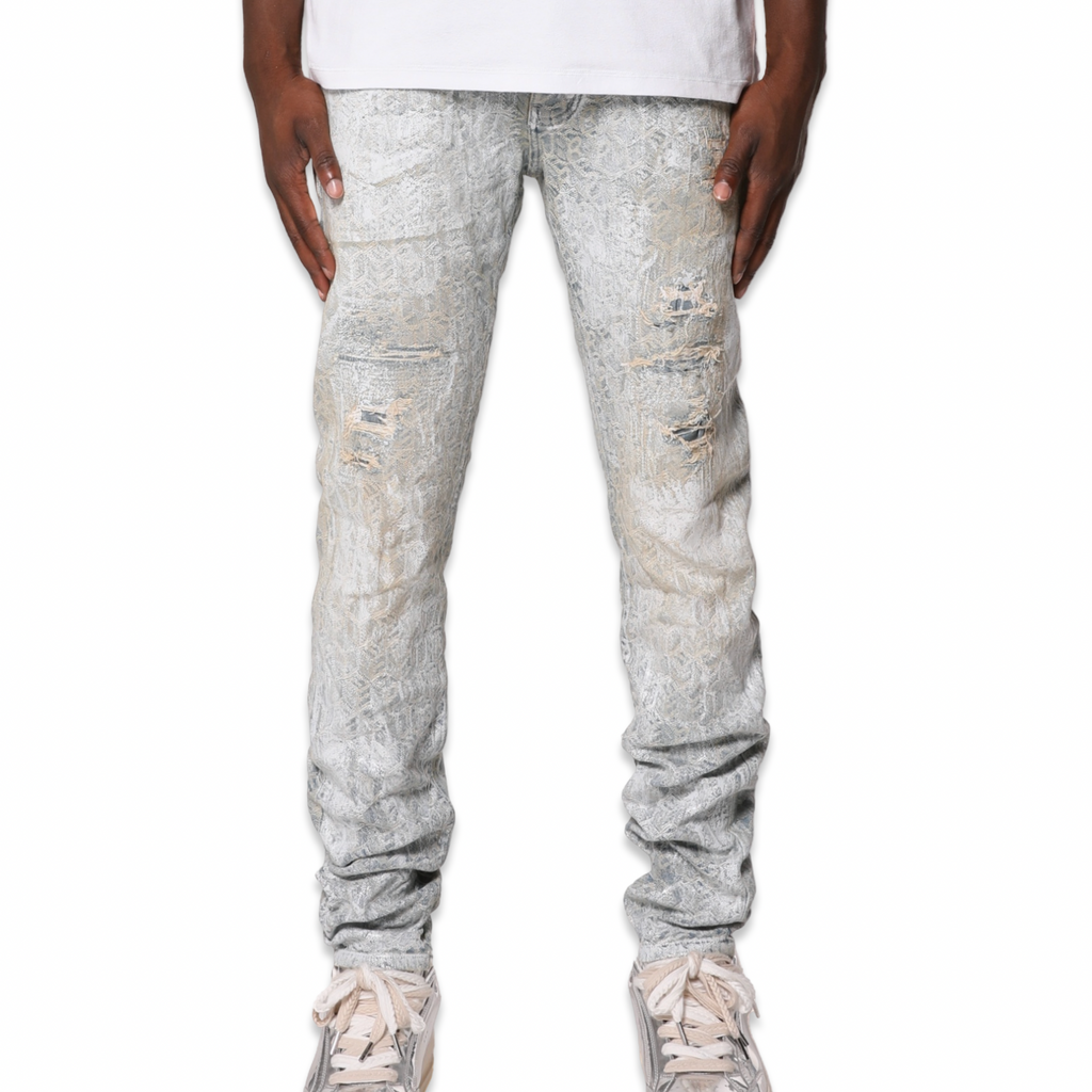 Purple Brand „Jacquard Monogram“ helle Jeans