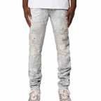 Purple Brand „Jacquard Monogram“ helle Jeans