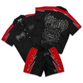Shattered Hearts Logo Black/Red Nylon Short Set