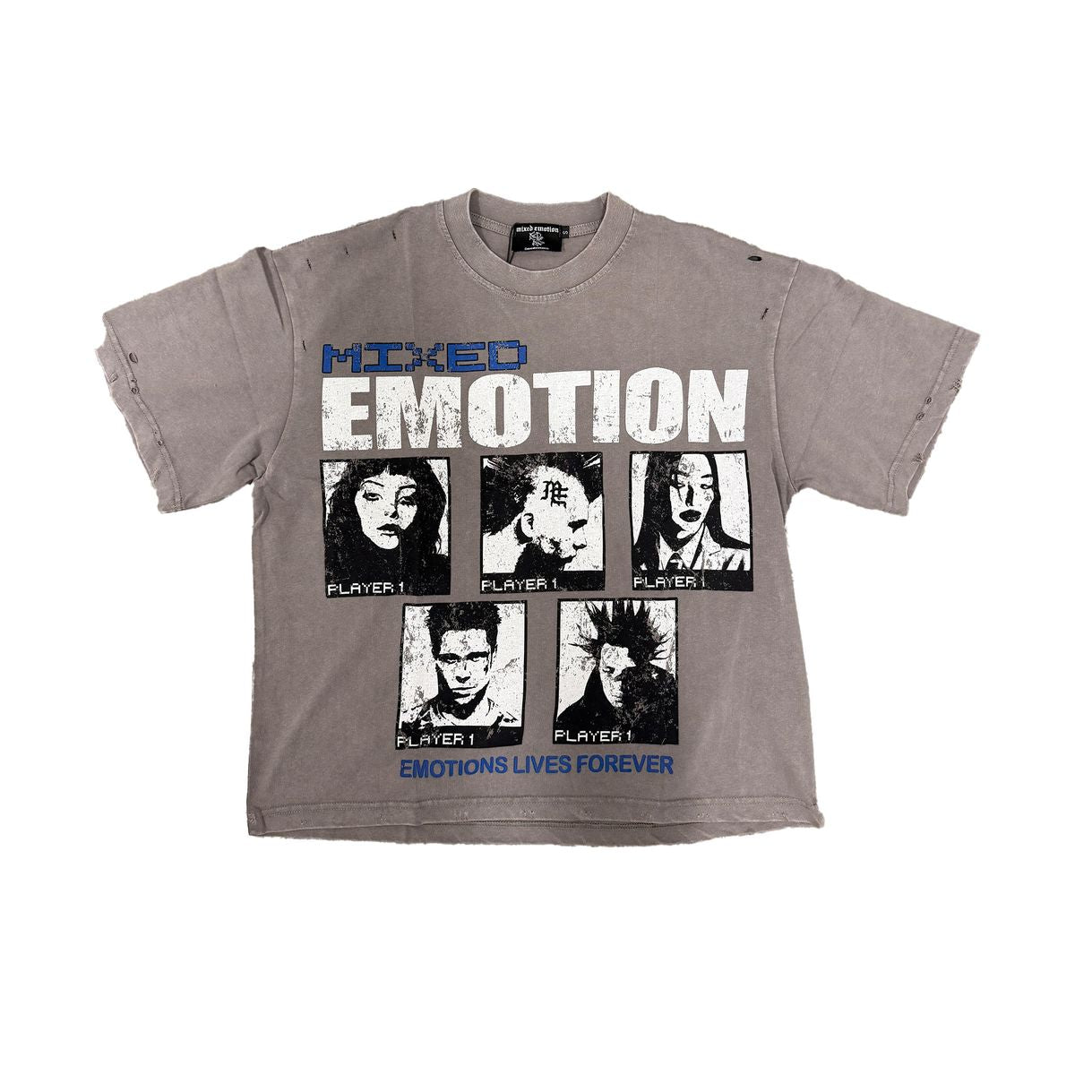 Mixed Emotion “Gallery” Grey Tee