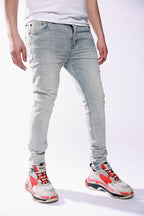 Pali “Khaki Blue” Wash Jeans (001)