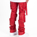 Pheelings “Never Look Back” Red Flare Leather Pants