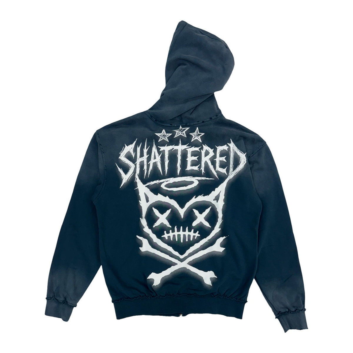 Shattered Hearts „Head“ French Blue Kapuzenpullover