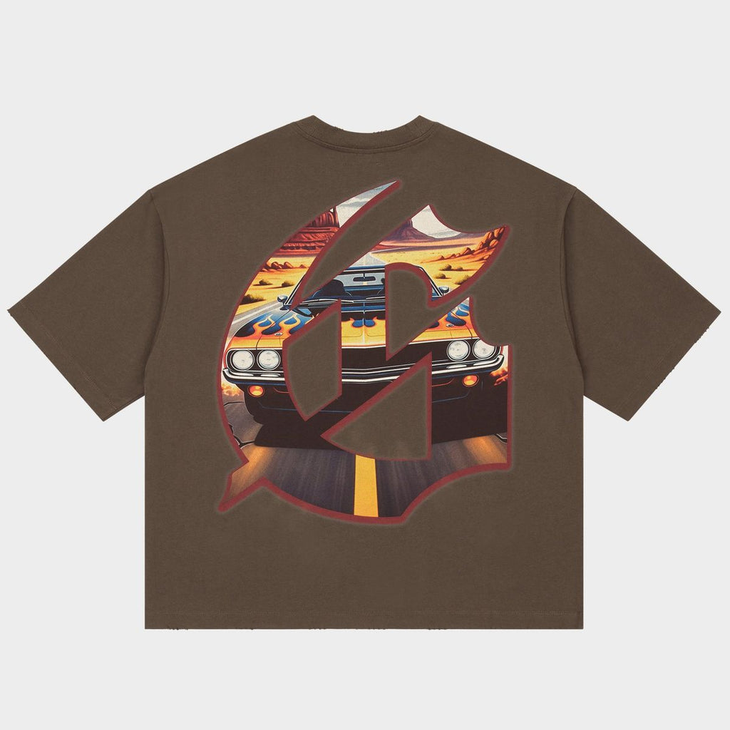 Godspeed “On The Run II” Brown Tee