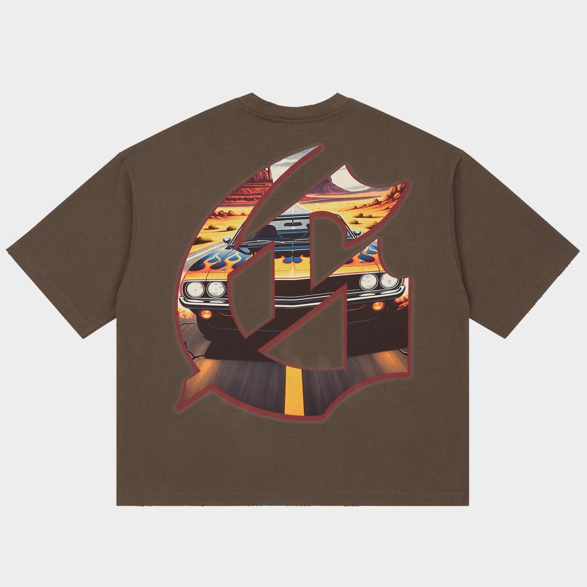 Godspeed “On The Run II” Brown Tee