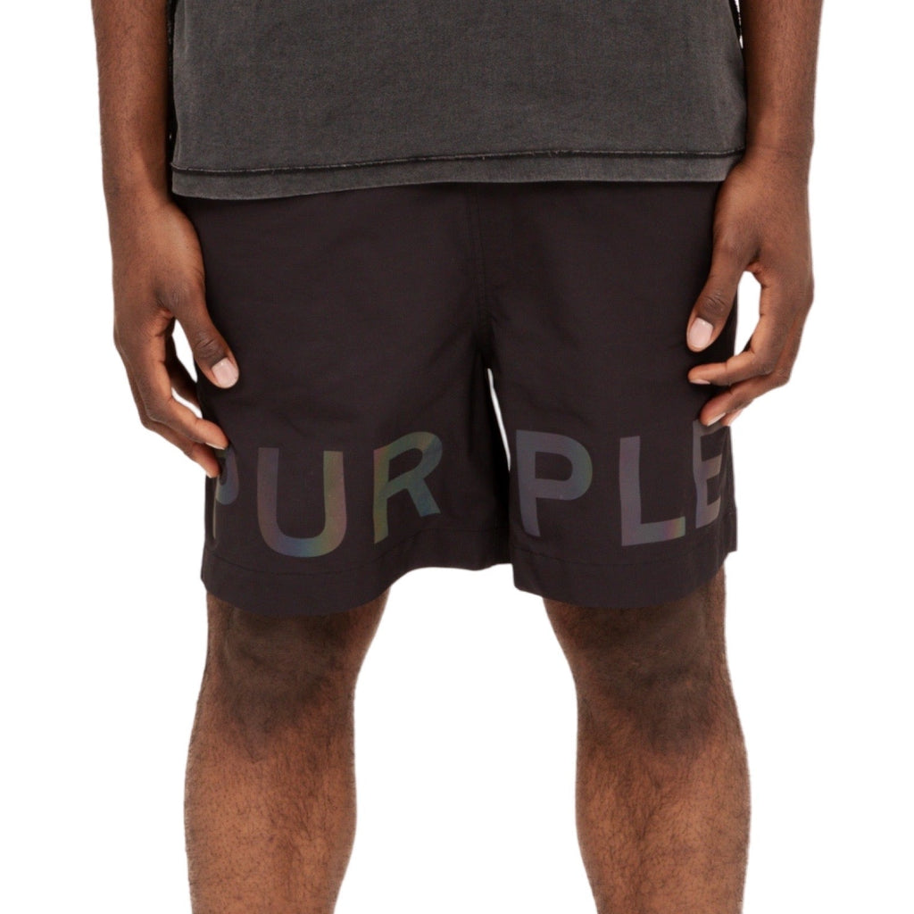 Purple Brand Nylon All Round Black Short
