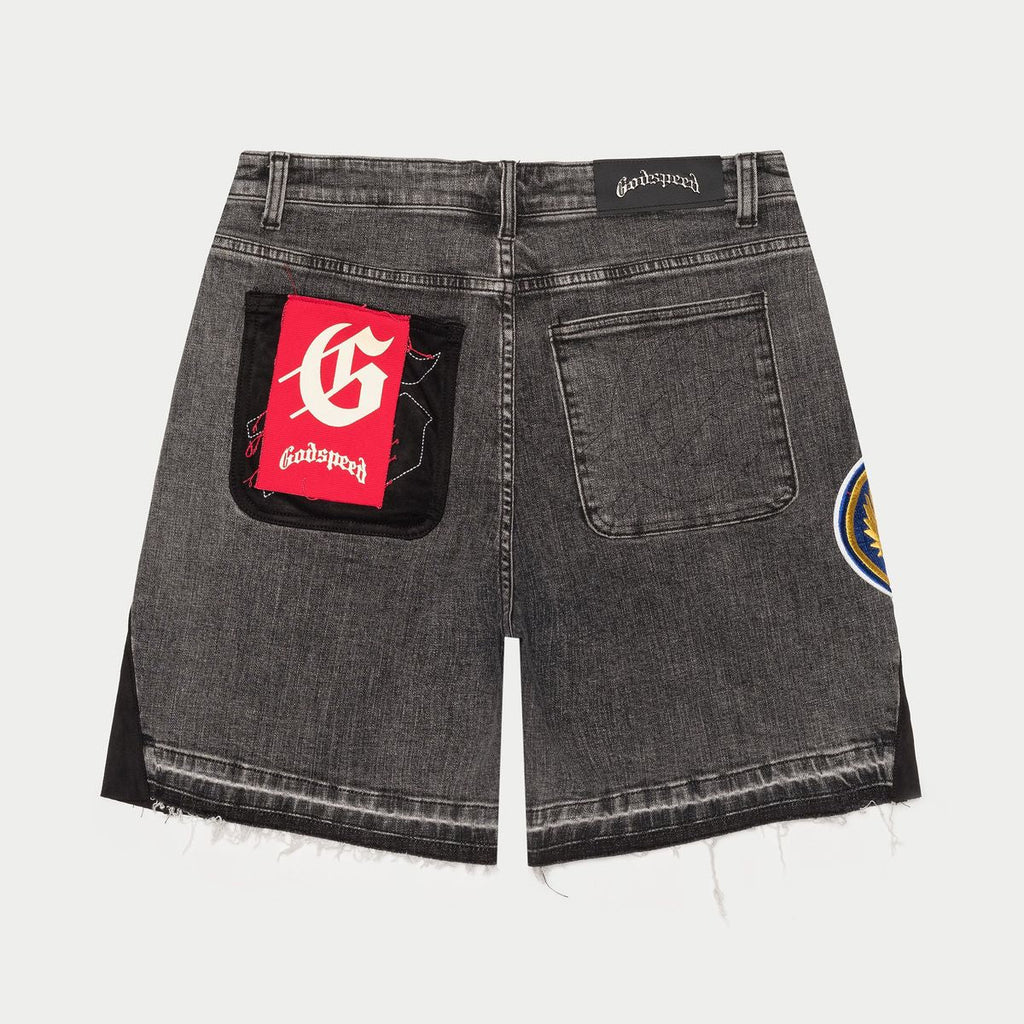 Godspeed „Patchwork V2“ graue Shorts