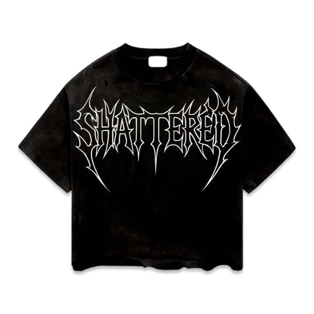 Shattered Hearts Logo Black Tee